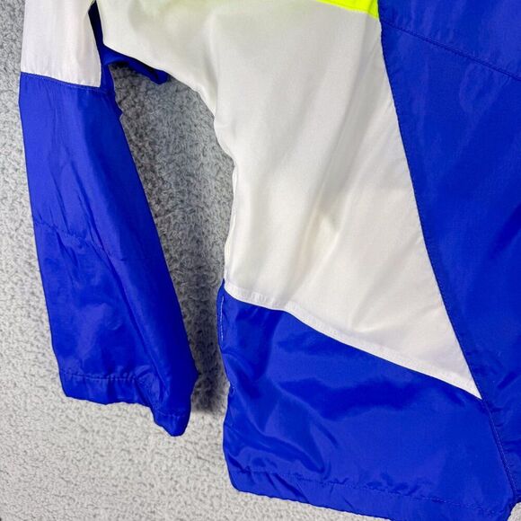 VTG Nike Jacket Mens Large Blue White Windbreaker White Tag 90s Y2K Streetwear - Picture 5 of 13